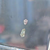 Chameleon green, yellow & pink diamonds, 0.96 total carat, Kite shapes, SI1 clarity
