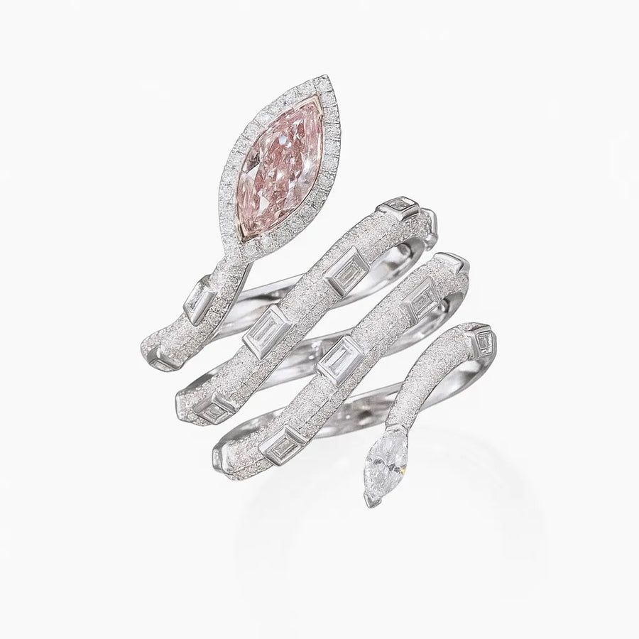 Marquise Pink Diamond ring, 2.10 carat