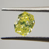 Greenish Yellow Diamond, 1.01 Carat, RADIANT Shape, I1 Clarity - VMK Diamonds