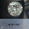 16.16 Carat ROUND Shape J Color Diamond