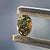 Chameleon yellow green diamond, 0.22 carat, oval shape