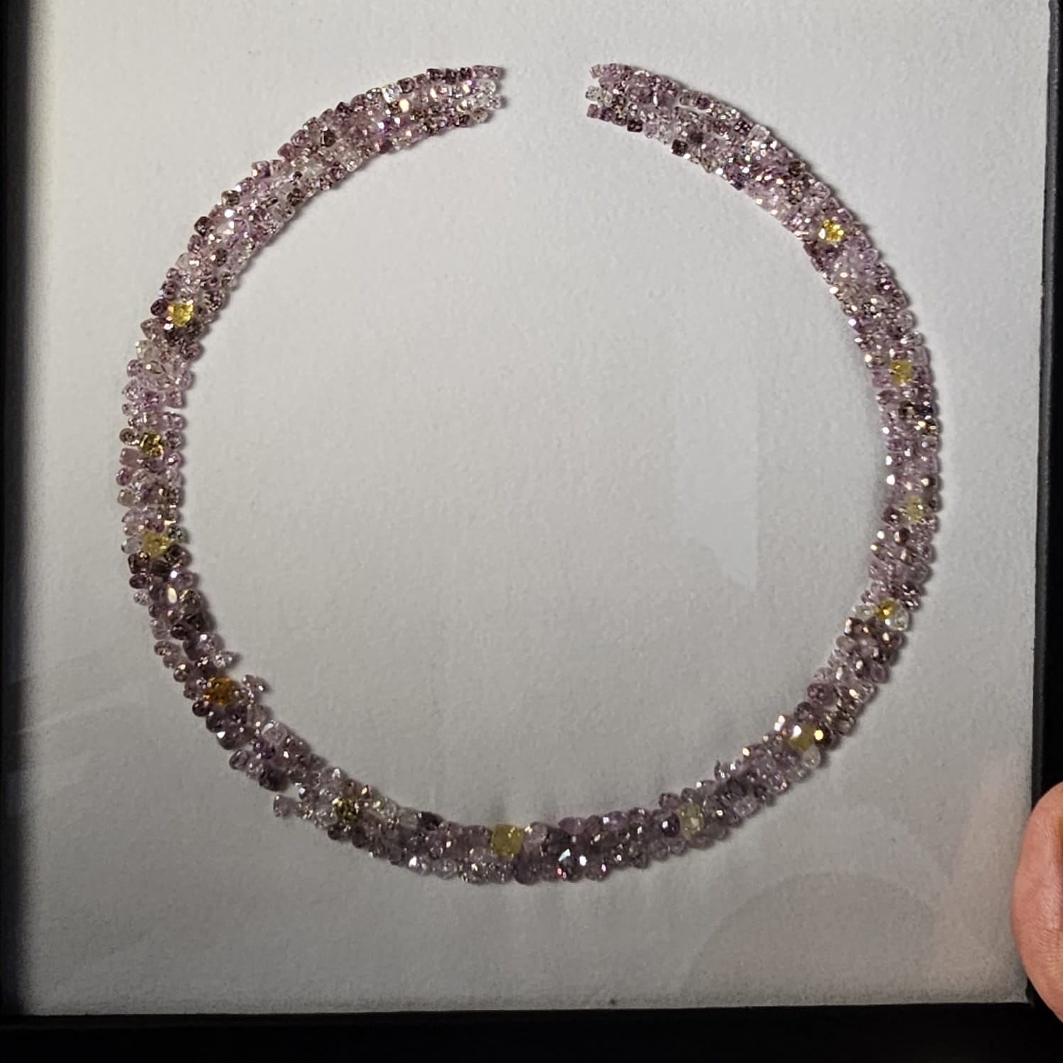 Pink color diamond, 63.02 carat, pear shapes