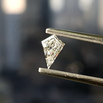 E-F Color diamond, 0.60 carat, kite shape, VS-SI clarity