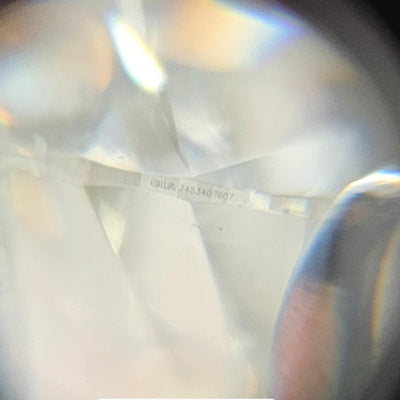 K color diamond, 0.96 carat, round shape, SI2 clarity