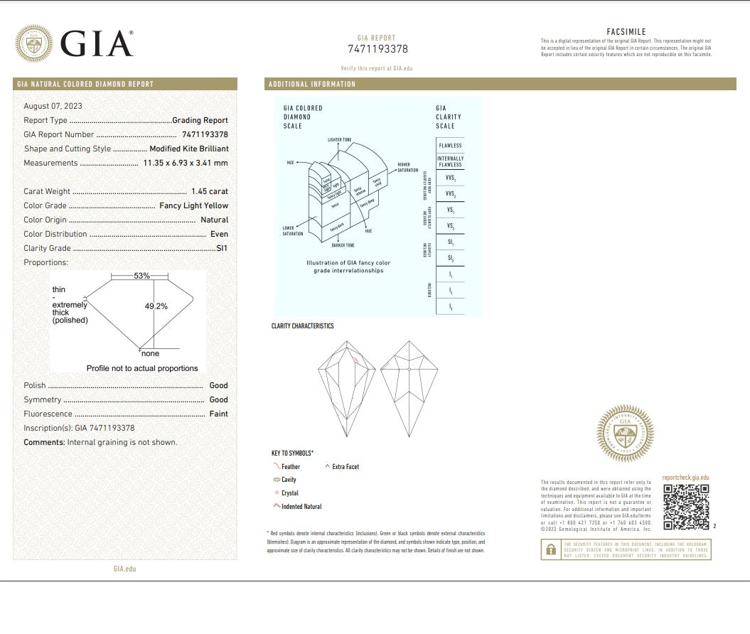 Yellow diamond earrings, 4.35 carat - VMK Diamonds