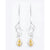 Yellow diamond earrings, 4.35 carat