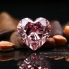 FANCY PINK-BROWN Diamond 0.88 Carat HEART Shape