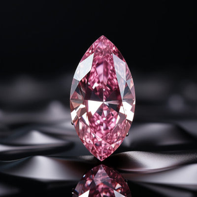 Pink Diamond 0.15 Carat MARQUISE Shape
