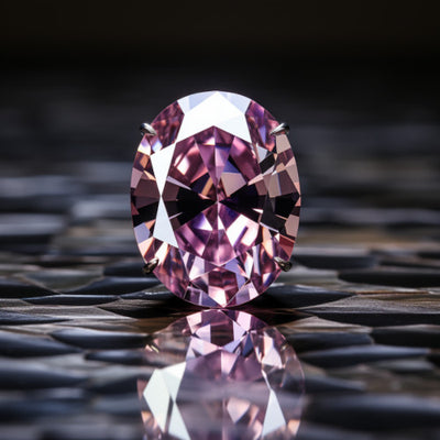 Pink Diamond 1.01 Carat,  OVAL Shape VS2 Clarity