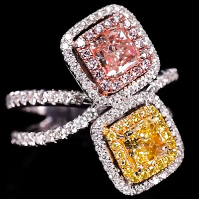 YELLOW Color Diamond Ring (2.04 Carat) - VMK Diamonds
