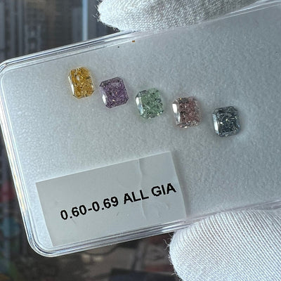 0.60 Carat RADIANT Shape PURPLE Color Diamond