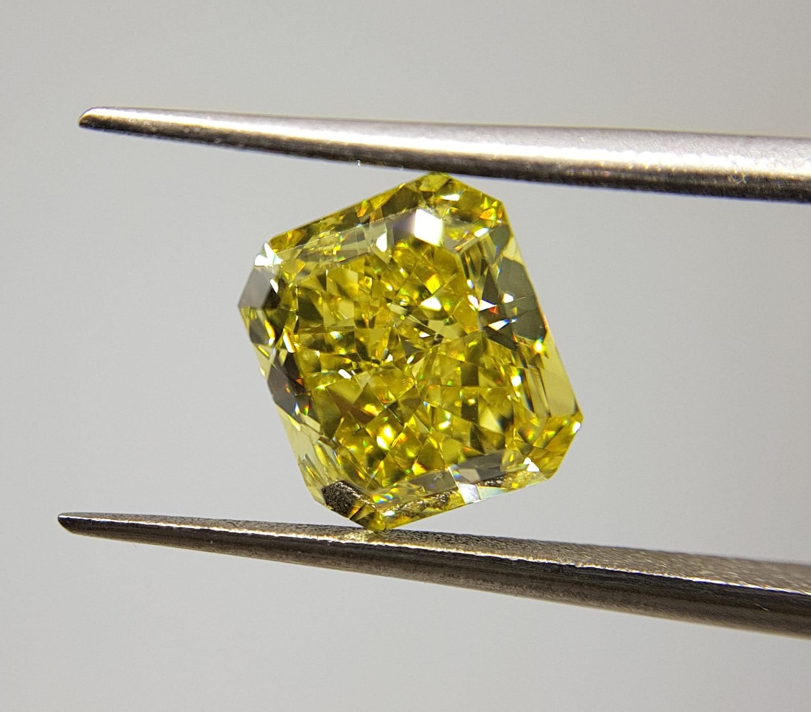 3.57 Carat RADIANT Shape YELLOW Color Diamond - VMK Diamonds