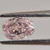 Pink diamond, 0.50 carat, oval shape, SI1 clarity