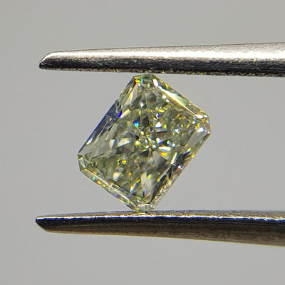 0.34 Carat RADIANT Shape GREEN Color Diamond - VMK Diamonds