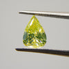 YELLOW Diamond, 0.57 Carat, PEAR Shape, VVS2 Clarity - VMK Diamonds