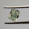 0.58 Carat RADIANT Shape GREEN Color Diamond - VMK Diamonds
