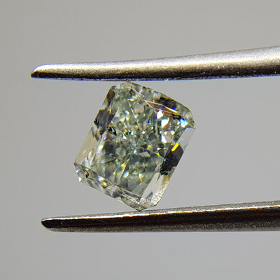 0.58 Carat RADIANT Shape GREEN Color Diamond - VMK Diamonds