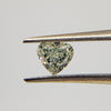 0.37 Carat HEART Shape GREEN Color Diamond - VMK Diamonds