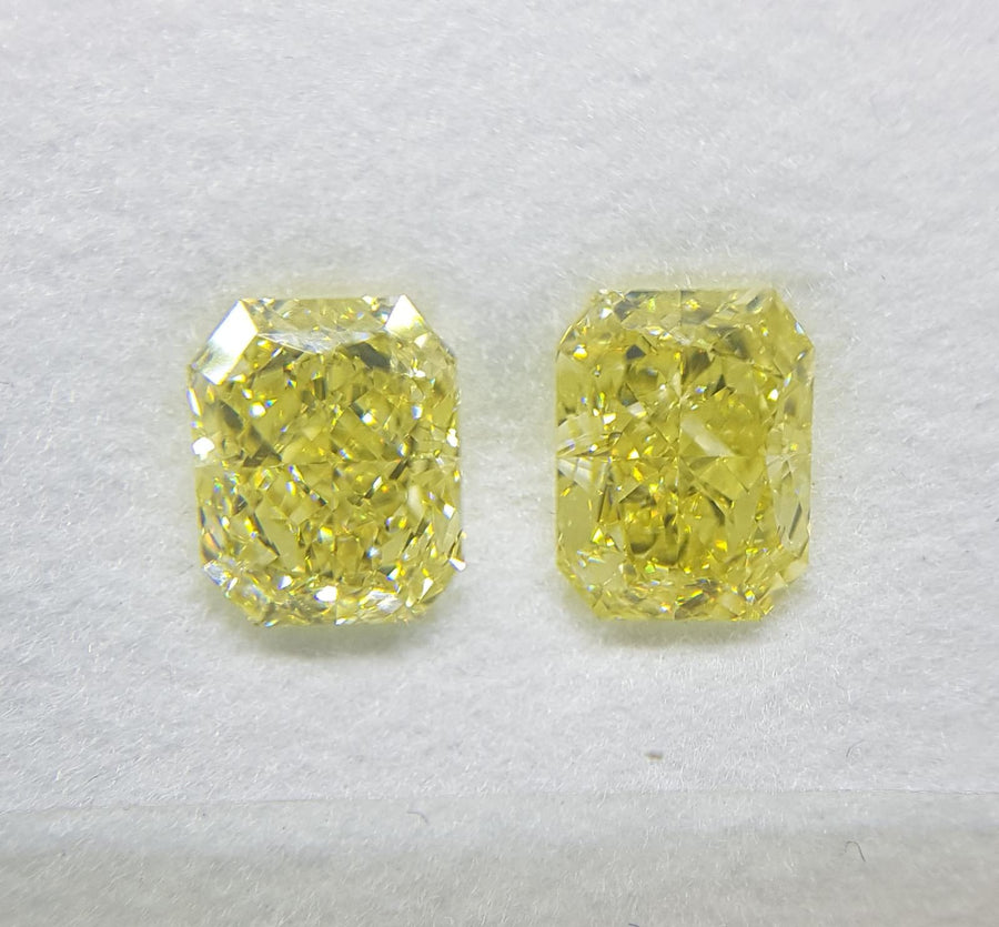 1.51 Carat RADIANT Shape YELLOW Color Diamond - VMK Diamonds