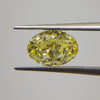 2.01 Carat OVAL Shape YELLOW Color Diamond