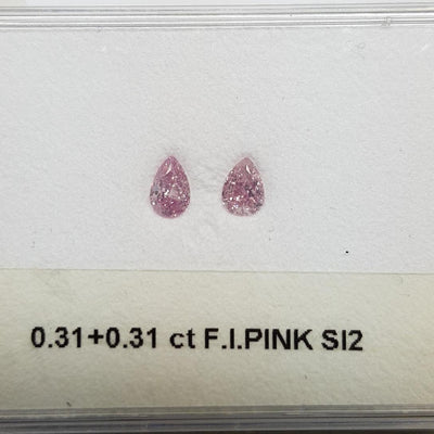 0.31 Carat PEAR Shape PINK Color Diamond - VMK Diamonds