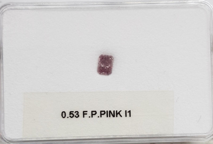 0.53 Carat RADIANT Shape PINK Color Diamond - VMK Diamonds