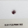 0.31 Carat ROUND Shape PINK Color Diamond - VMK Diamonds