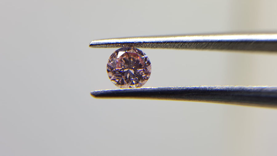 0.23 Carat ROUND Shape PINK Color Diamond - VMK Diamonds