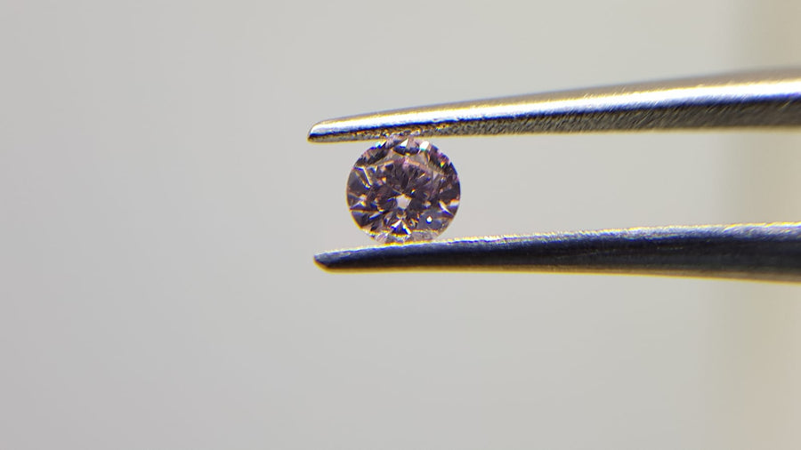 0.17 Carat ROUND Shape PINK Color Diamond - VMK Diamonds