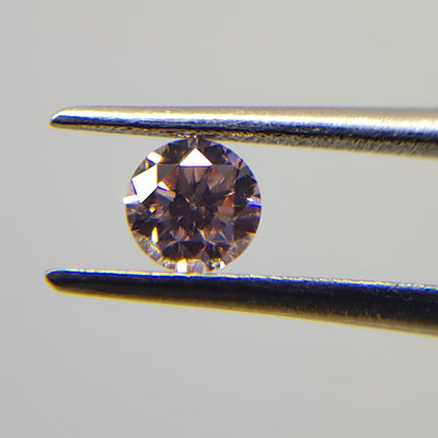 0.24 Carat ROUND Shape PINK Color Diamond - VMK Diamonds