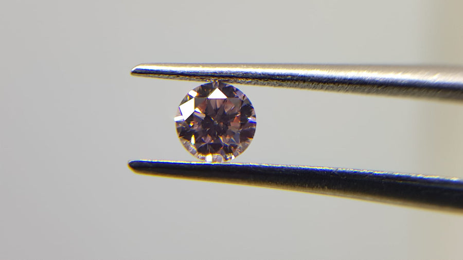 0.24 Carat ROUND Shape PINK Color Diamond - VMK Diamonds
