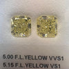 5.00 Carat RADIANT Shape YELLOW Color Diamond
