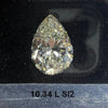 10.34 Carat PEAR Shape L Color Diamond