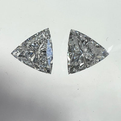 F Color Diamond, 1.01 Carat, TRIANGLE Shape, SI1 Clarity