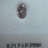 PINK Diamond, 0.71 Carat, OVAL Shape, I1 Clarity