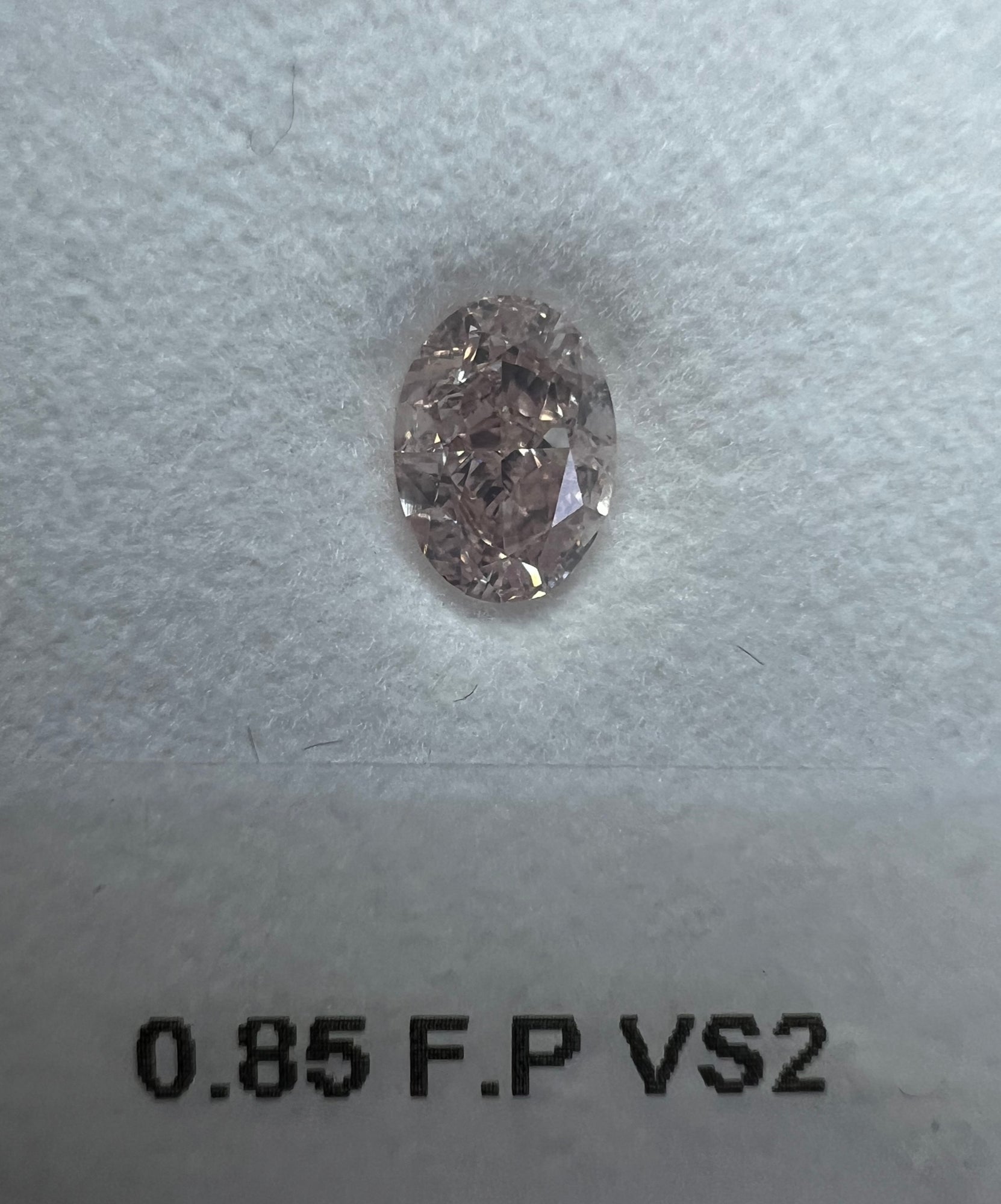 0.85 Carat OVAL Shape PINK Diamond