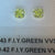 Yellow green diamonds, 0.43 & 0.42 carats, radiant shapes, both VVS1 clarity