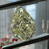 6.02 Carat PEAR Shape YELLOW Color Diamond
