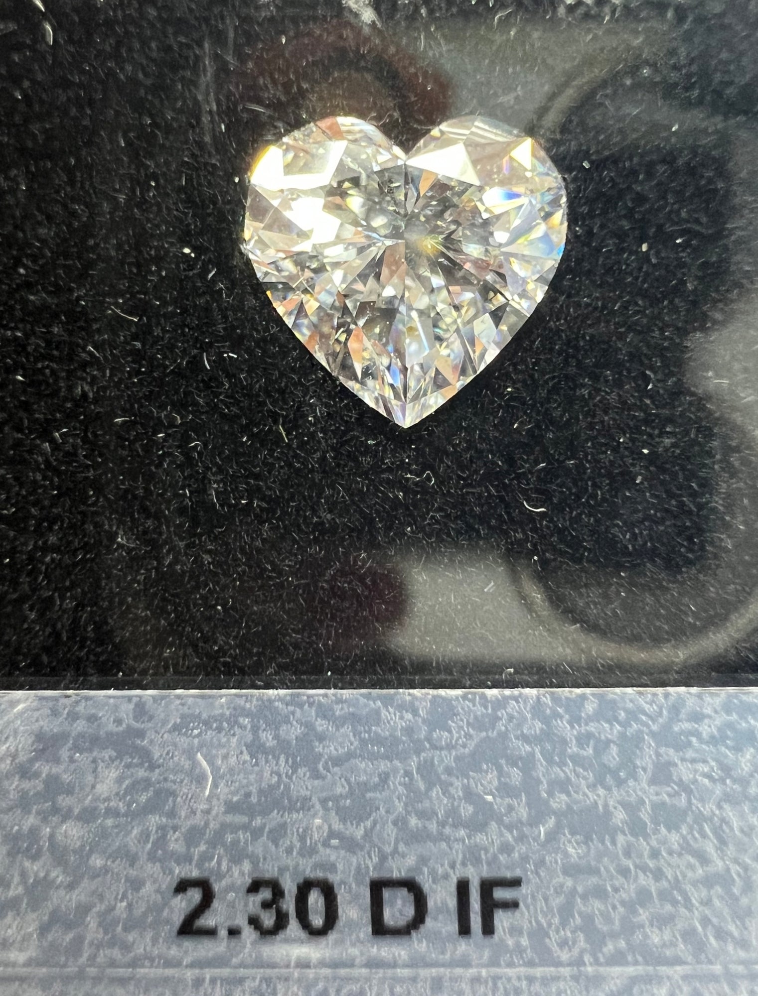 2.30 Carat HEART Shape D Color Diamond