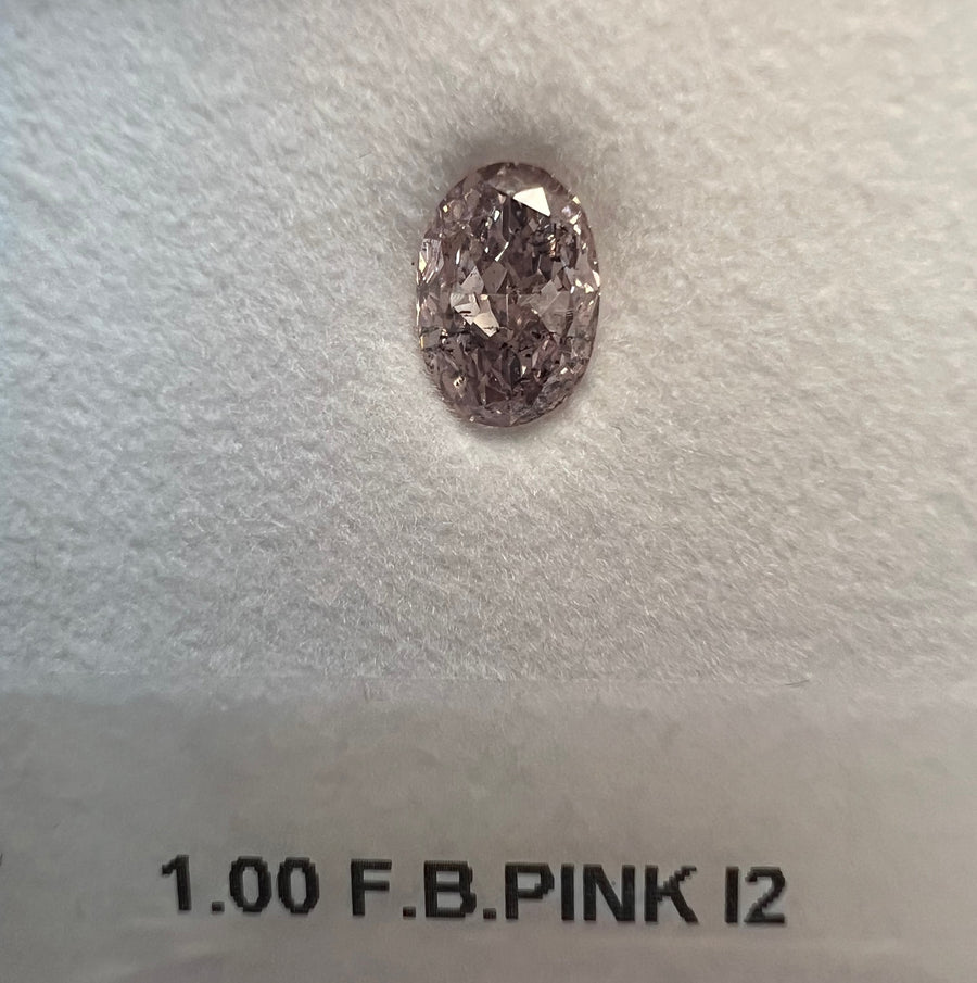 1.00 Carat OVAL Shape PINK Color Diamond