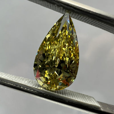 2.04 Carat PEAR Shape YELLOW Color Diamond