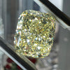 6.09 Carat CUSHION Shape YELLOW Color Diamond