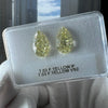 YELLOW Diamond, 7.03 Carat, PEAR Shape, IF Clarity