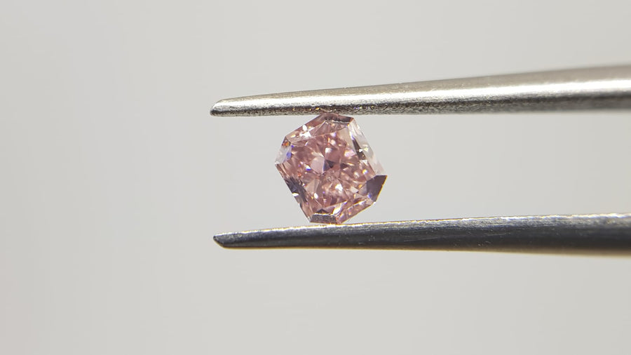 0.35 Carat RADIANT Shape PINK Color Diamond