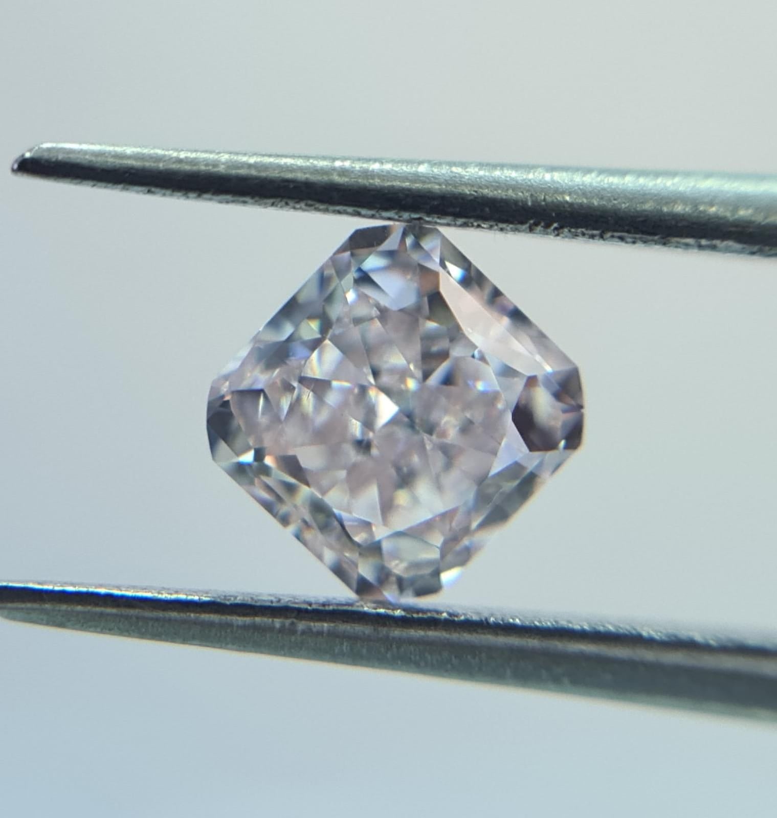 0.70 Carat RADIANT Shape PINK Color Diamond