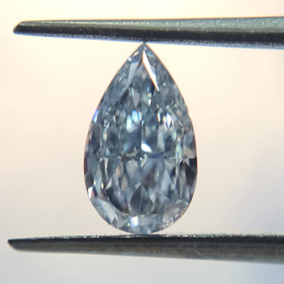 1.03 Carat PEAR Shape BLUE Color Diamond