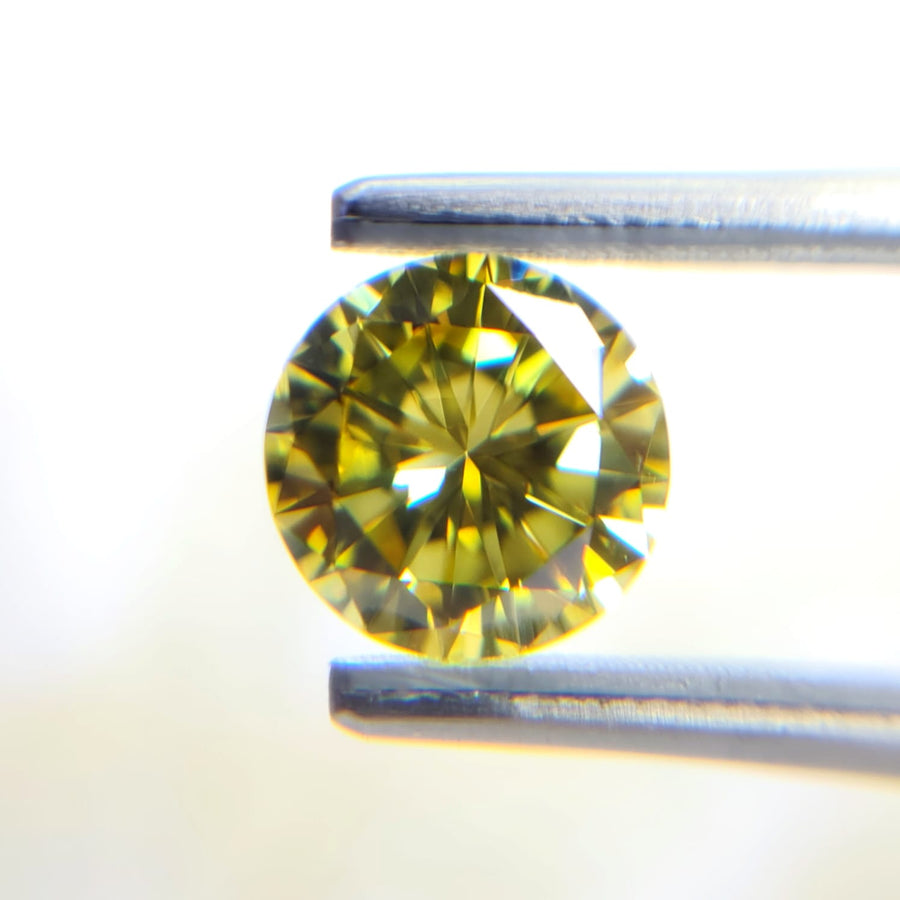 2.00 Carat ROUND Shape Sunny YELLOW Color Diamond