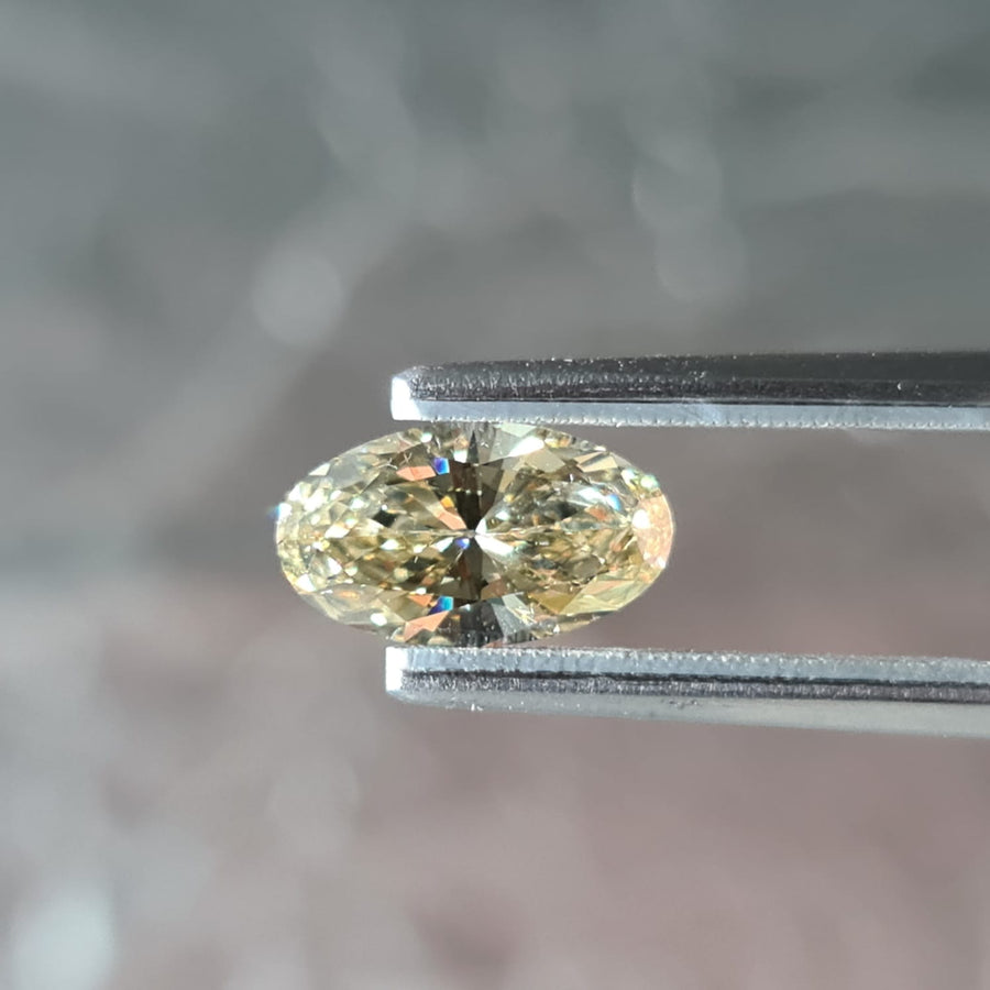1.51 Carat OVAL Shape Lemon YELLOW Color Diamond