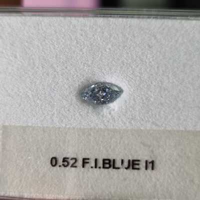 0.52 Carat MARQUISE Shape BLUE Color Diamond