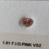 1.01 Carat HEART Shape PINK Color Diamond